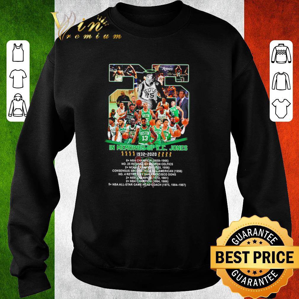 42a3b2b4 top in memories of k c jones 1932 2020 boston celtic shirt 4 - Top In memories of K.C. Jones 1932-2020 Boston Celtic shirt