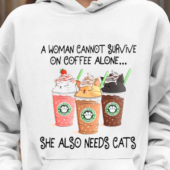 Best A Woman Cannot Survive On Coffee Alone She Also Needs Cats Starbucks shirt 5904cf84 best a woman cannot survive on coffee alone she also needs cats starbucks shirt 4 - Best A Woman Cannot Survive On Coffee Alone She Also Needs Cats Starbucks shirt