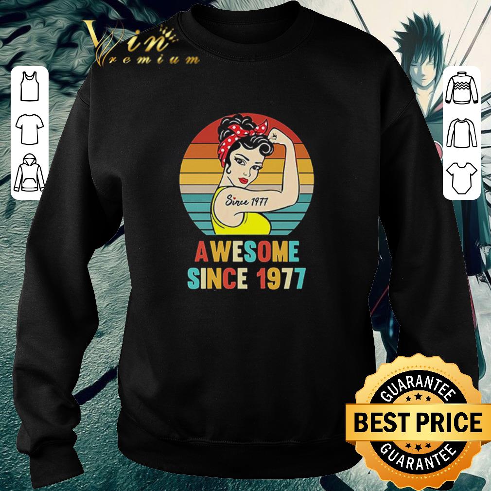 8f407bfb original strong girl tattoo vintage since 1977 retro shirt 4 - Original Strong Girl Tattoo Vintage Since 1977 Retro shirt