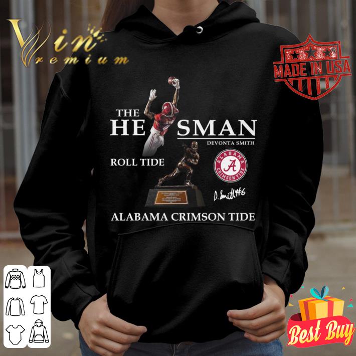 ac29b8e9 devonta smith the heisman roll tide alabama crimson tide signed shirt 4 - Official  Devonta Smith The Heisman Roll Tide Alabama Crimson Tide Signed shirt