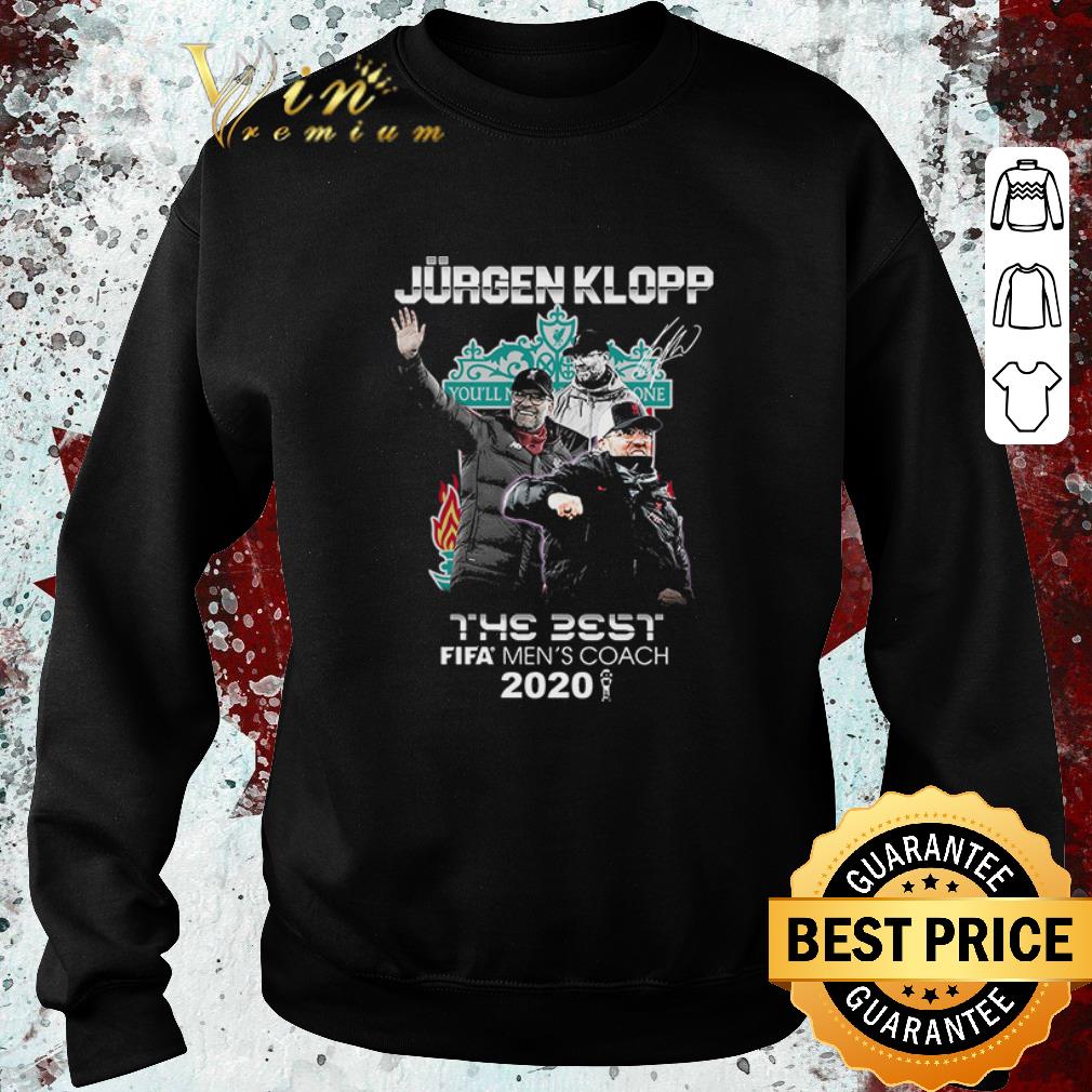 ca062cfe top jurgen klopp the best fifa men s coach 2020 signature shirt 4 - Top Jurgen Klopp The Best Fifa Men’s Coach 2020 Signature shirt