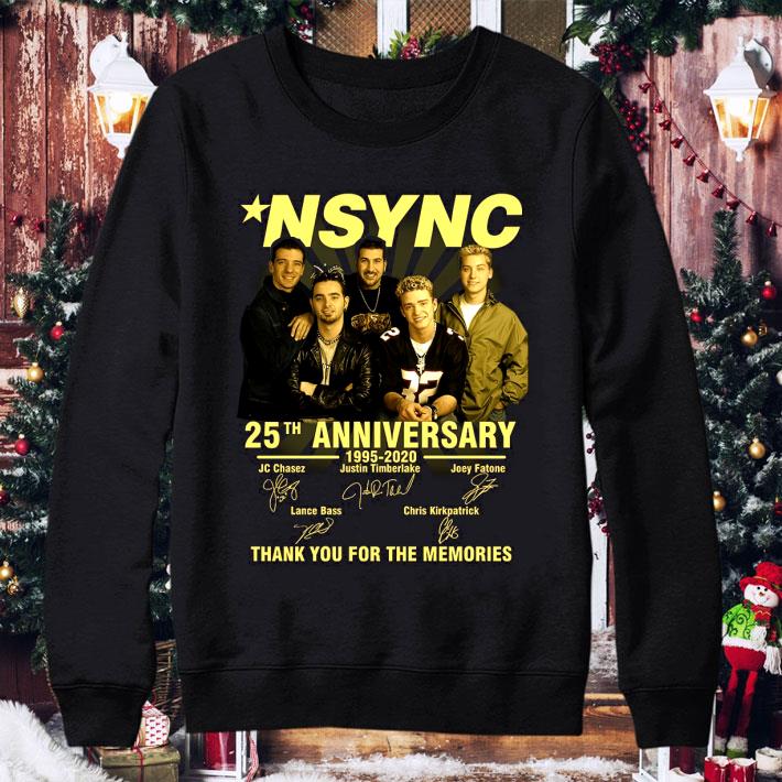 Funny NSYNC 25th anniversary 1995-2020 Signed thank you for the memories shirt f6dfc172 funny nsync 25th anniversary 1995 2020 signed thank you for the memories shirt 4 - Funny NSYNC 25th anniversary 1995-2020 Signed thank you for the memories shirt