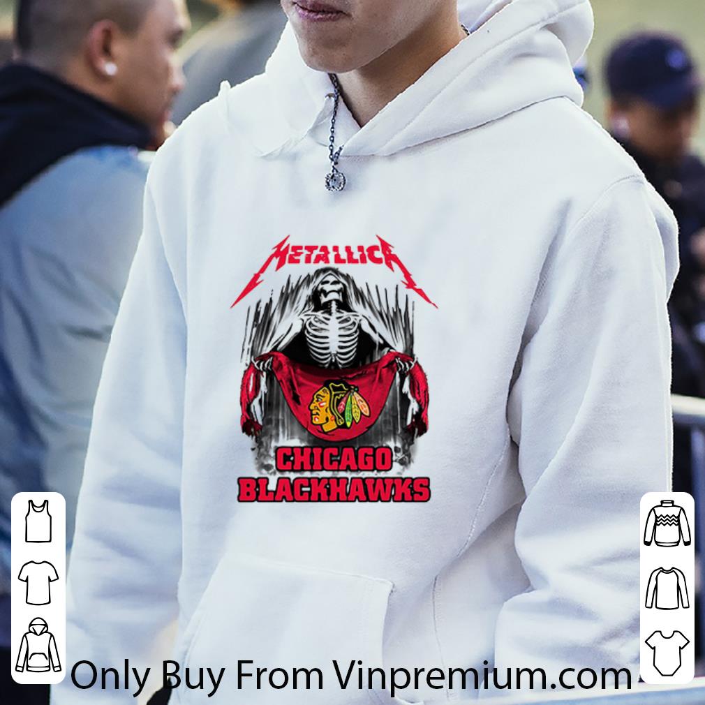 Premium Skeleton Metallic Chicago Blackhawks shirt a85fe5c8 premium skeleton metallic chicago blackhawks shirt 4 - Premium Skeleton Metallic Chicago Blackhawks shirt