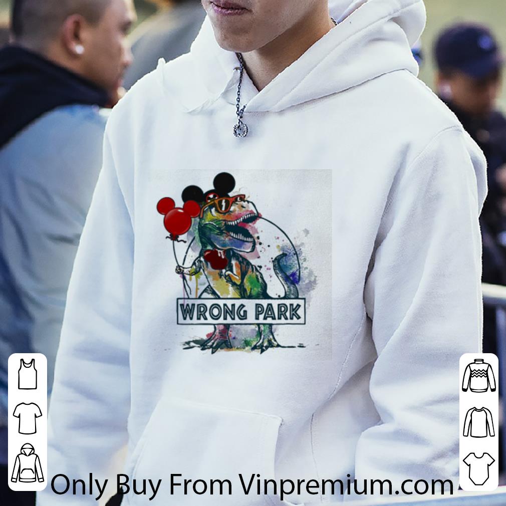 bd5a6acf awesome dinosaur t rex mashup mickey mouse wrong park shirt 4 - Awesome Dinosaur T-rex Mashup Mickey Mouse Wrong Park shirt