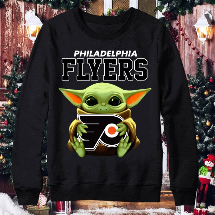 20fa7164 premium baby yoda hug philadelphia flyers star wars mandalorian shirt 4 - Official Premium Baby Yoda Hug Philadelphia Flyers Star Wars Mandalorian shirt