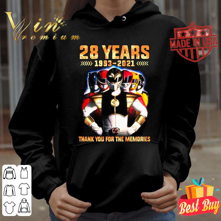 Official Power Rangers 28 years 1993-2021 thank you for the memories shirt a347e8d3 power rangers 28 years 1993 2021 thank you for the memories shirt 4 - Official Power Rangers 28 years 1993-2021 thank you for the memories shirt