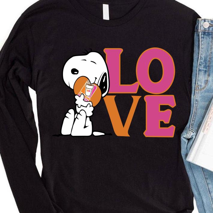 8209aabc snoopy hug heart love dunkin donuts logo shirt 4 - Awesome Snoopy Hug Heart Love Dunkin Donuts Logo shirt