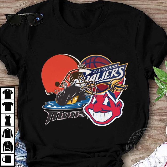 Original Cleveland Indians Cleveland Monsters Cleveland Cavaliers Cleveland Browns Shirt