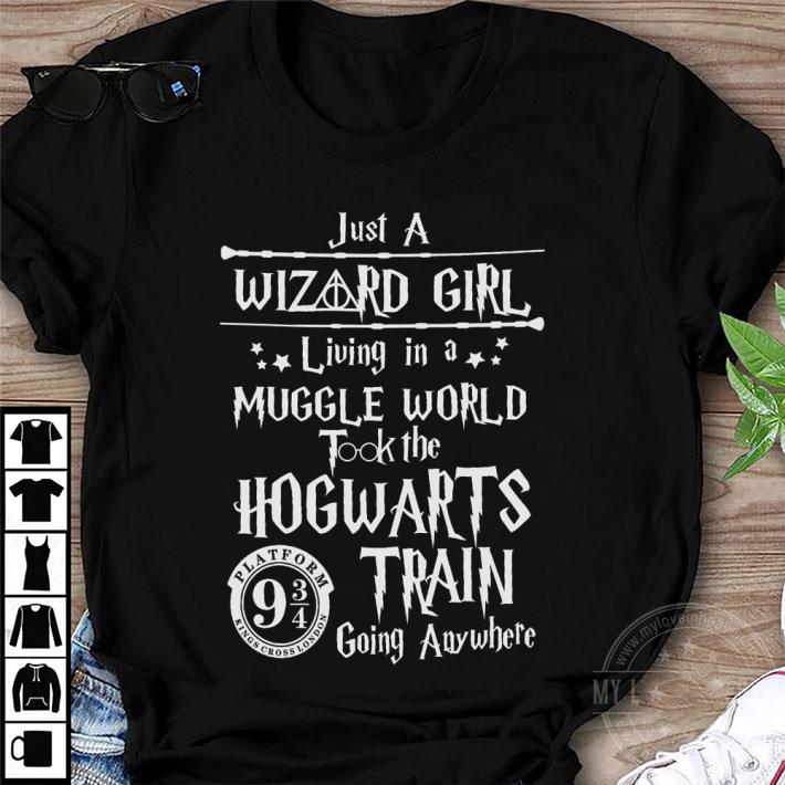 Official Just a Wizard girl living in a muggle world took the Hogwarts train going anywhere shirt, Harry Potter Just a Wizard girl living in a muggle world took the Hogwarts train going anywhere shirt Harry Potter 1 - Official Just a Wizard girl living in a muggle world took the Hogwarts train going anywhere shirt, Harry Potter