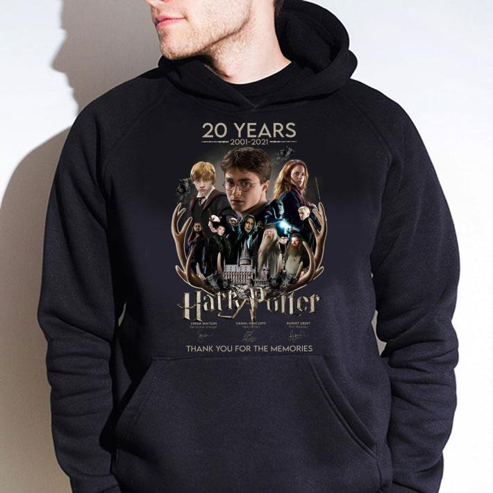 Official 20 years 2001-2021 Harry Potter Characters Hermione Granger Ron Weasley signatures thank memories shirt 20 years 2001 2021 Harry Potter Characters Hermione Granger Ron Weasley signatures thank memories shirt 4 - Official 20 years 2001-2021 Harry Potter Characters Hermione Granger Ron Weasley signatures thank memories shirt