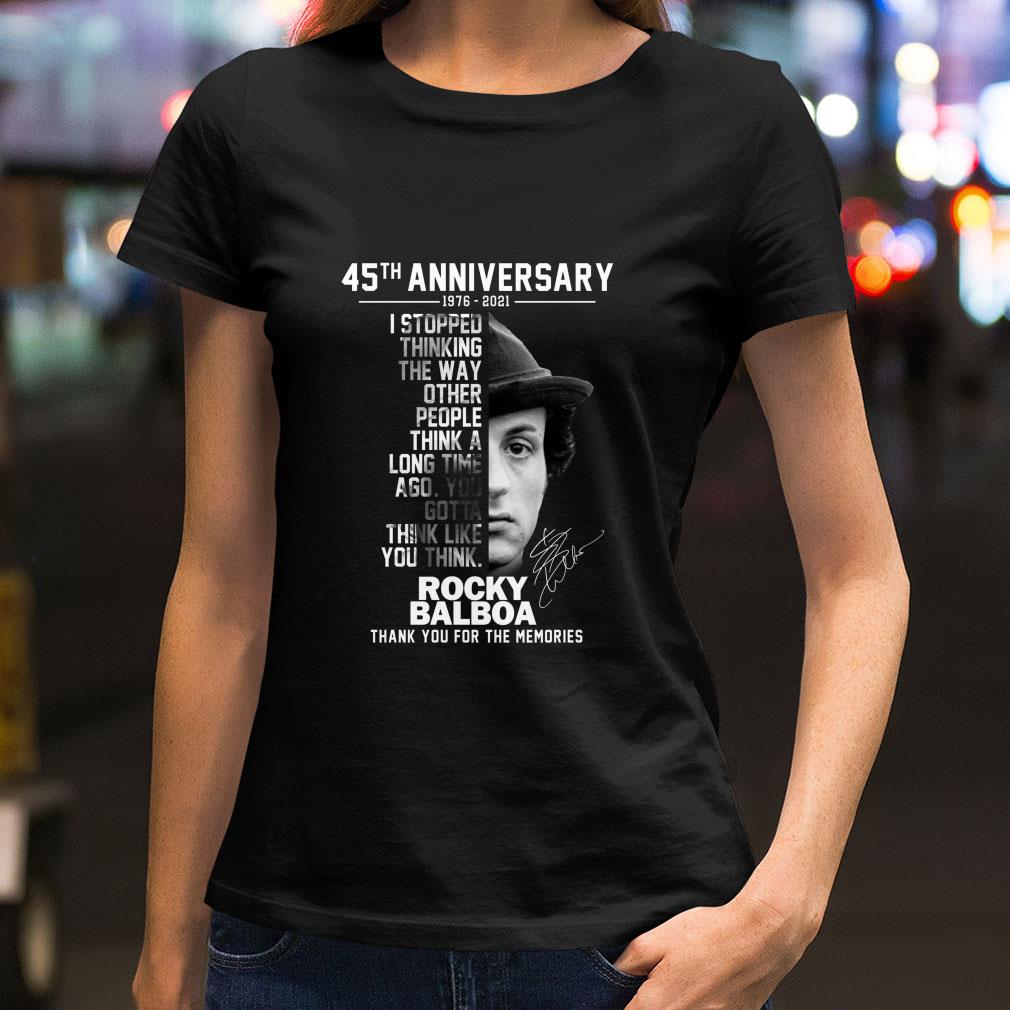 Hot 45th anniversary 1976-2021 Rocky Balboa I stopped thinking the way other people think a long time ago shirt 45th anniversary 1976 2021 Rocky Balboa I stopped thinking the way other people think a long time ago shirt 2 - Hot 45th anniversary 1976-2021 Rocky Balboa I stopped thinking the way other people think a long time ago shirt