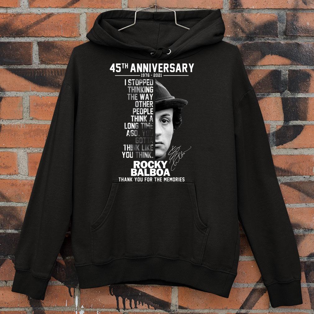 Hot 45th anniversary 1976-2021 Rocky Balboa I stopped thinking the way other people think a long time ago shirt 45th anniversary 1976 2021 Rocky Balboa I stopped thinking the way other people think a long time ago shirt 4 - Hot 45th anniversary 1976-2021 Rocky Balboa I stopped thinking the way other people think a long time ago shirt