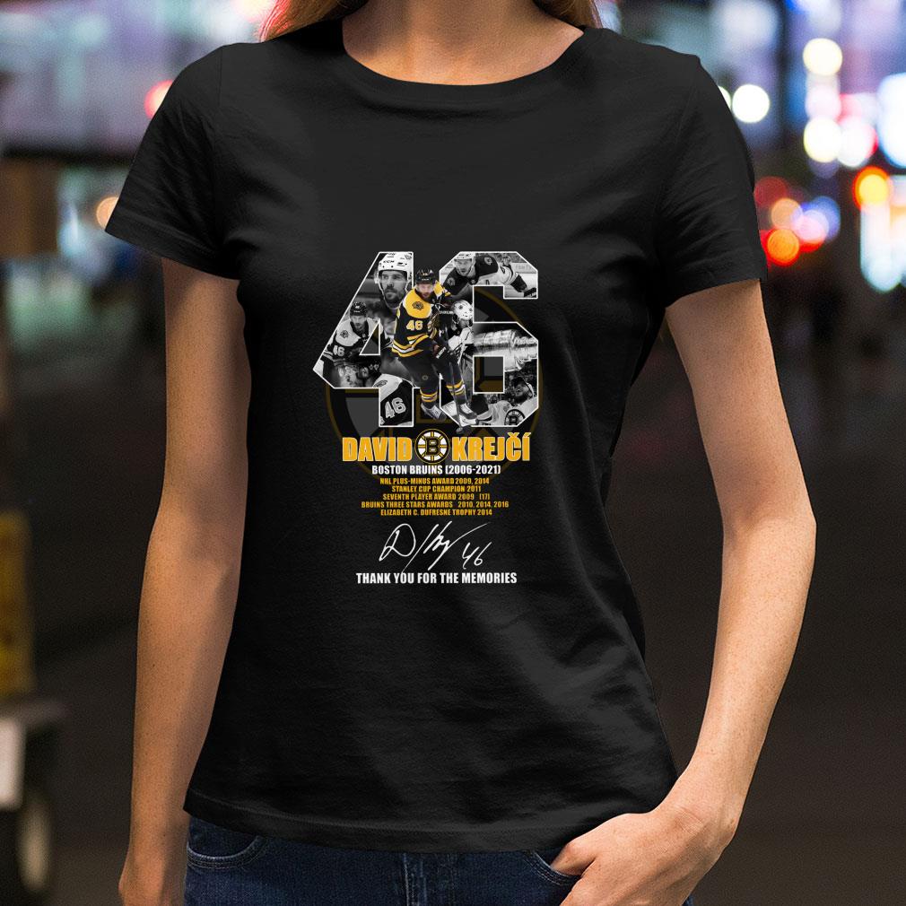 Awesome 46 David Krejci Boston Bruins 2006-2021 Signature NHL Thank You For The Memories Shirt 46 David Krejci Boston Bruins 2006 2021 Signature NHL Thank You For The Memories Shirt 2 - Awesome 46 David Krejci Boston Bruins 2006-2021 Signature NHL Thank You For The Memories Shirt