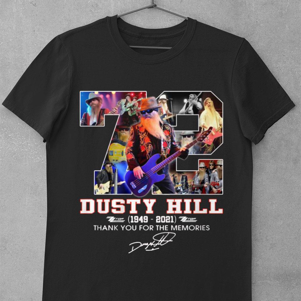 Best 72 years of Dusty Hill 1949-2021 thank you for the memories shirt
