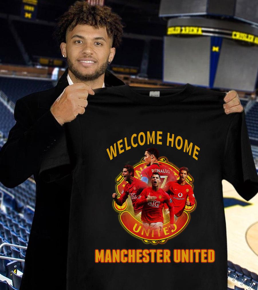 Hot CR7 Cristiano Ronaldo Welcome Home Manchester United FC Signature Shirt CR7 Cristiano Ronaldo Welcome Home Manchester United FC Signature Shirt 1 - Hot CR7 Cristiano Ronaldo Welcome Home Manchester United FC Signature Shirt