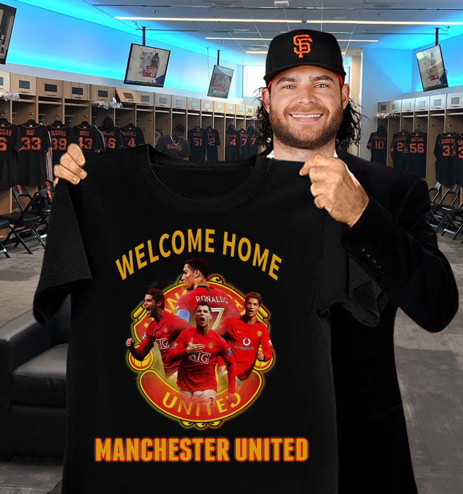 Hot CR7 Cristiano Ronaldo Welcome Home Manchester United FC Signature Shirt CR7 Cristiano Ronaldo Welcome Home Manchester United FC Signature Shirt 2 - Hot CR7 Cristiano Ronaldo Welcome Home Manchester United FC Signature Shirt