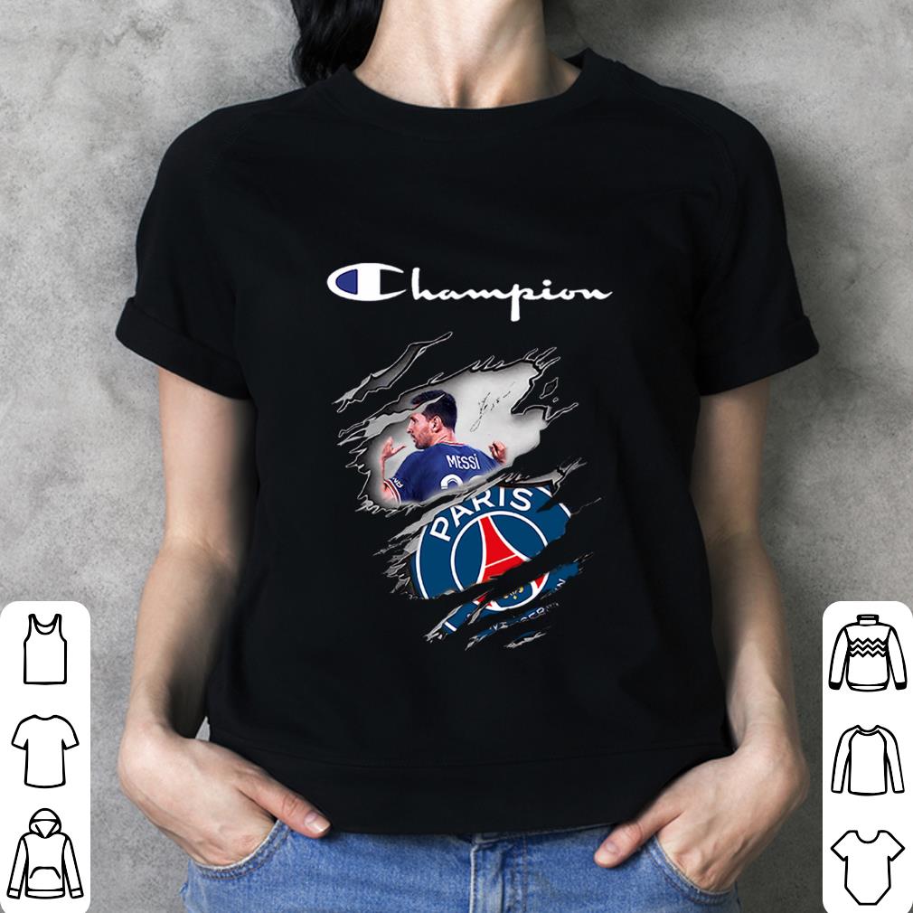 Hot Champion Lionel Messi Paris Saint Germain Torn Shirt Champion Lionel Messi Paris Saint Germain Torn Shirt 3 - Hot Champion Lionel Messi Paris Saint Germain Torn Shirt