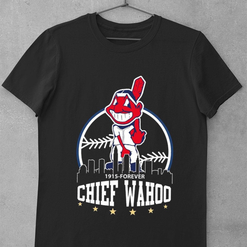 Awesome Cleveland Indians Mascot 1915-forever Chief Wahoo MLB Baseball Shirt