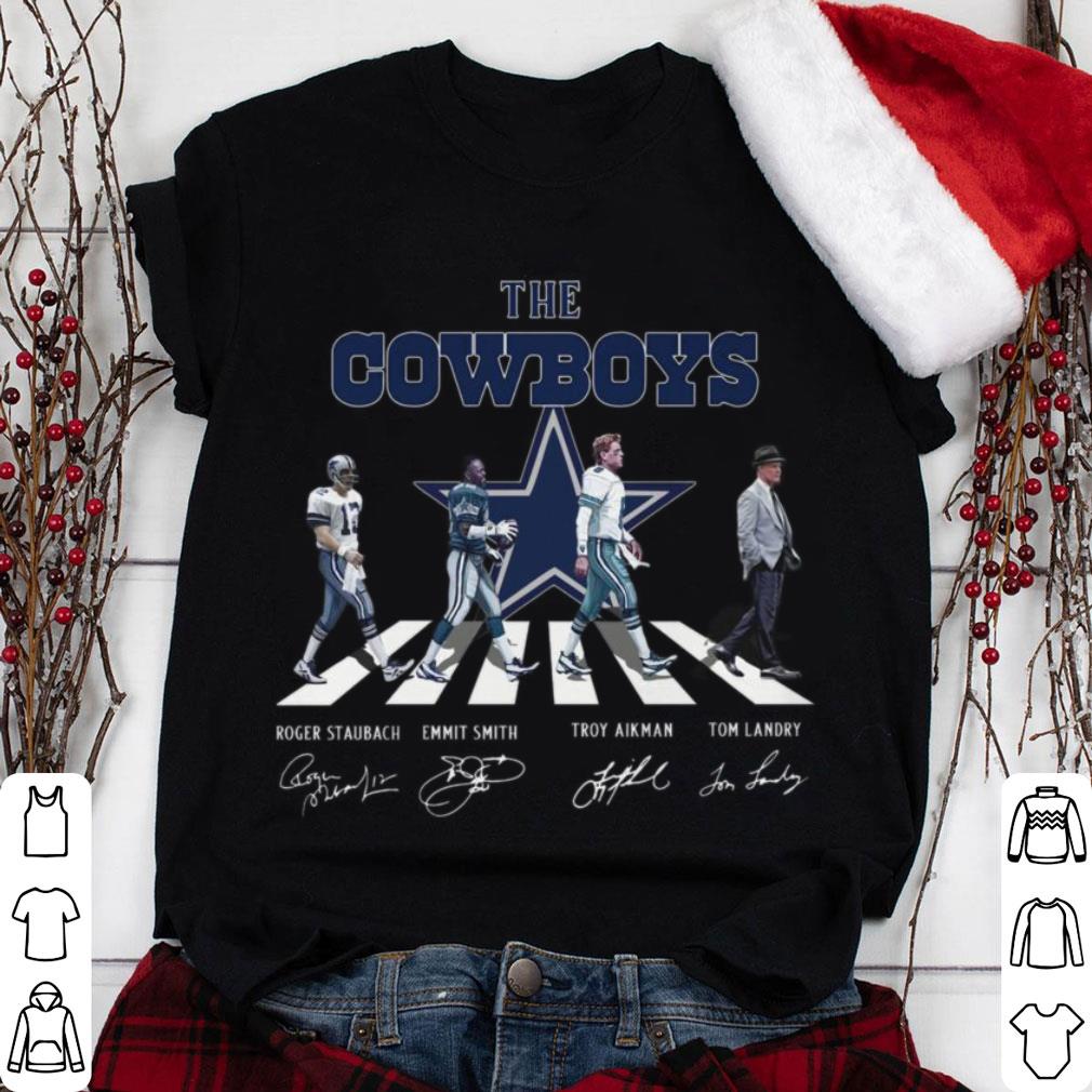 Awesome Dallas Cowboys The Cowboys Abbey Road Signatures Tom Landry Shirt