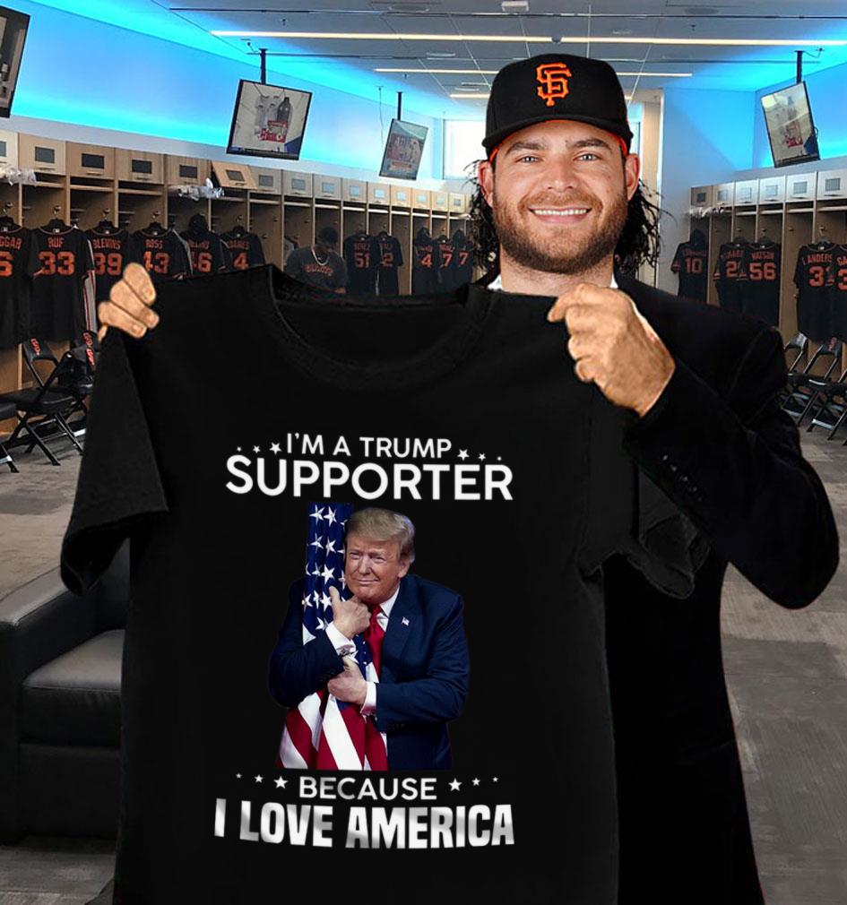 Donald Trump hold American flag I'm A Trump Supporter Because I Love America Shirt Donald Trump hold American flag I m A Trump Supporter Because I Love America Shirt 2 - Donald Trump hold American flag I'm A Trump Supporter Because I Love America Shirt