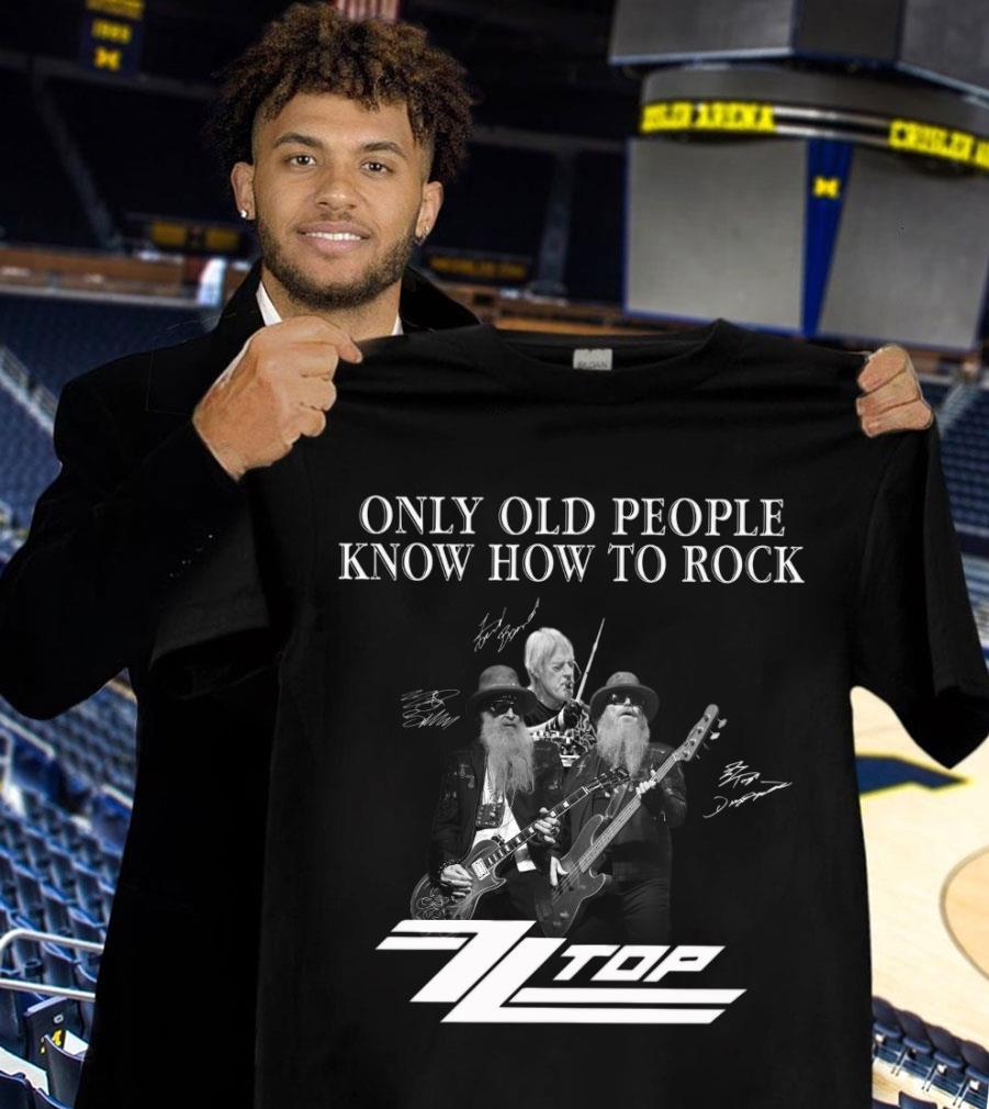 Dusty Hill ZZ Top Only Old People Know How To Rock Signatures Shirt