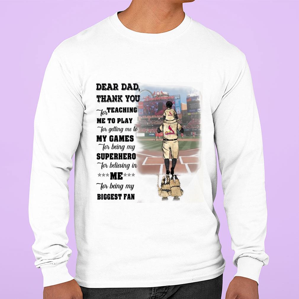 Hot Father's day St. Louis Cardinals thank you for teaching me to play dad superhero biggest fan shirt Father s day St Louis Cardinals thank you for teaching me to play dad superhero biggest fan shirt 3 - Hot Father's day St. Louis Cardinals thank you for teaching me to play dad superhero biggest fan shirt