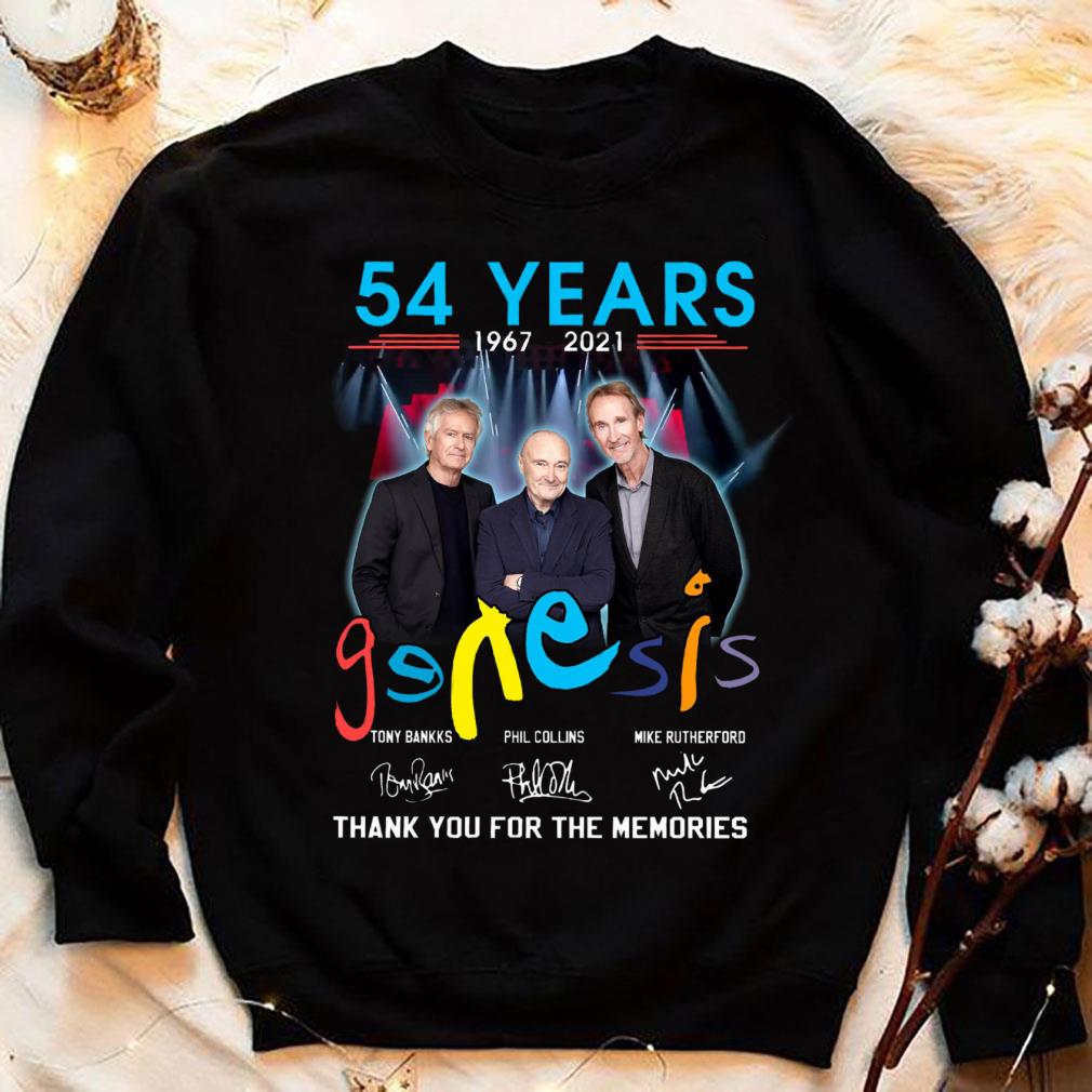 Premium Genesis band rock members 54 years 1967-2021 signatures thank memories shirt Genesis band rock members 54 years 1967 2021 signatures thank memories shirt 4 - Premium Genesis band rock members 54 years 1967-2021 signatures thank memories shirt