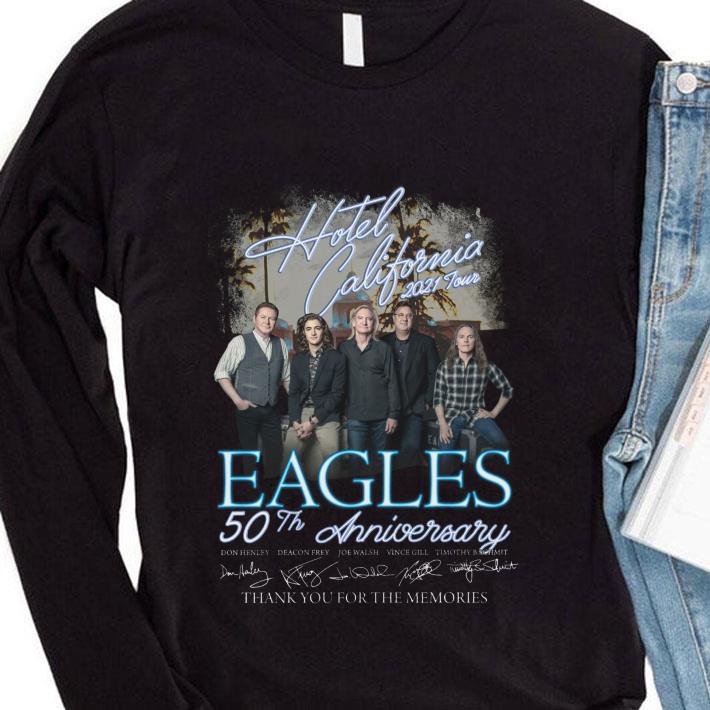 Awesome Hotel California 2021 Tour Eagles band 50th anniversary signatures thank you for the memories shirt Hotel California 2021 Tour Eagles band 50th anniversary signatures thank you for the memories shirt 4 - Awesome Hotel California 2021 Tour Eagles band 50th anniversary signatures thank you for the memories shirt