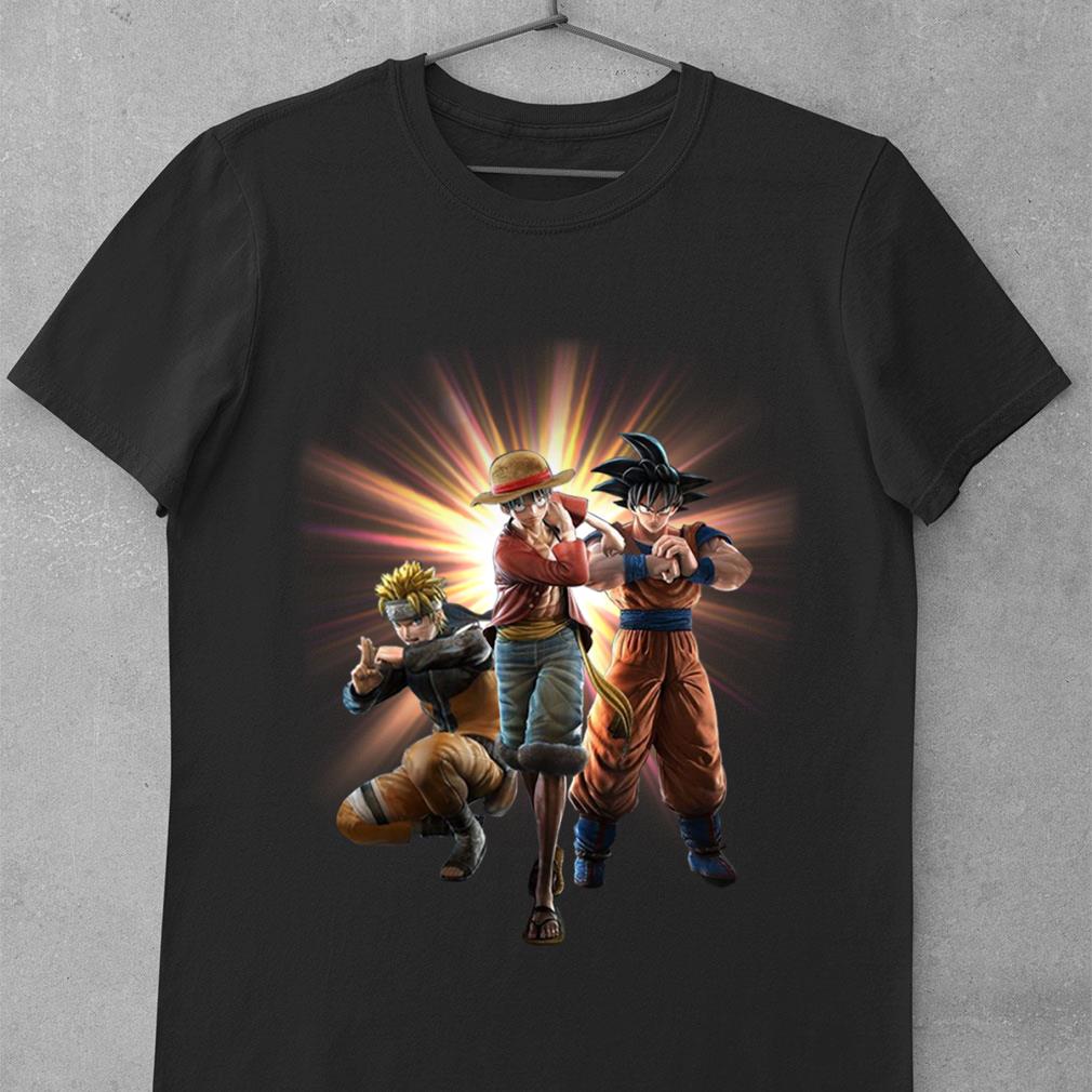 Official JUMP FORCE Anime Characters Naruto Luffy Son Goku Shirt JUMP FORCE Anime Characters Naruto Luffy Son Goku Shirt 1 - Official JUMP FORCE Anime Characters Naruto Luffy Son Goku Shirt
