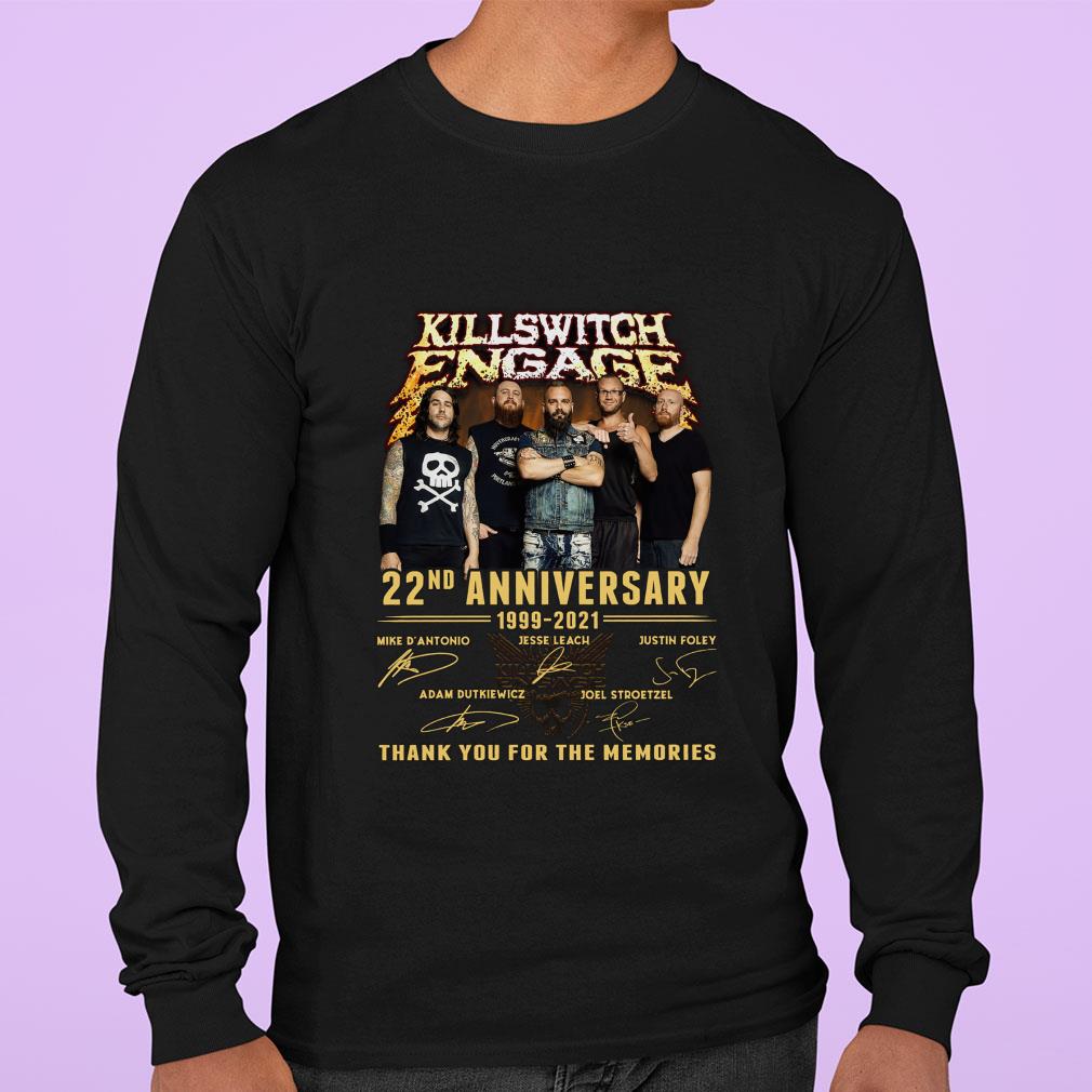 Official Killswitch Engage 22nd anniversary 1999-2021 signatures shirt Killswitch Engage 22nd anniversary 1999 2021 signatures shirt 3 - Official Killswitch Engage 22nd anniversary 1999-2021 signatures shirt