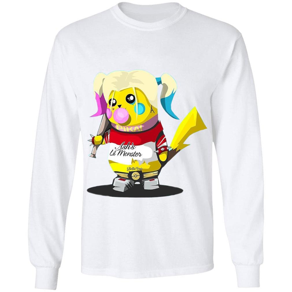 Best Pokemon Pikachu Harley Quinn Ash's Lil Monster Shirt Pokemon Pikachu Harley Quinn Ash s Lil Monster Shirt 2 - Best Pokemon Pikachu Harley Quinn Ash's Lil Monster Shirt
