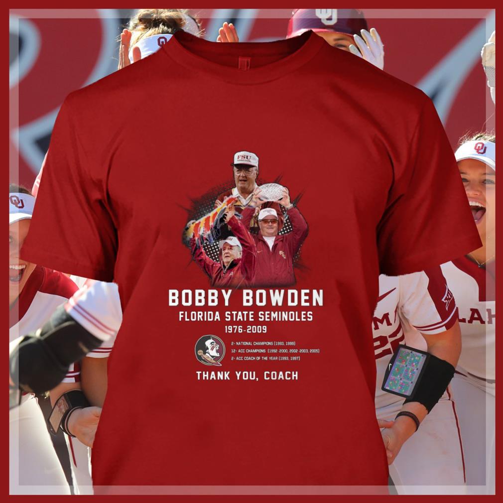 Awesome RIP Bobby Bowden Florida State Seminoles 1976-2009 thank you coach shirt RIP Bobby Bowden Florida State Seminoles 1976 2009 thank you coach shirt 4 - Awesome RIP Bobby Bowden Florida State Seminoles 1976-2009 thank you coach shirt