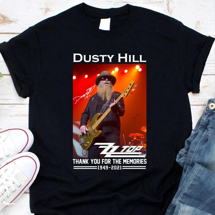 Funny RIP Dusty Hill Rest In Peace ZZ Top Rock Band Thank Memories Shirt