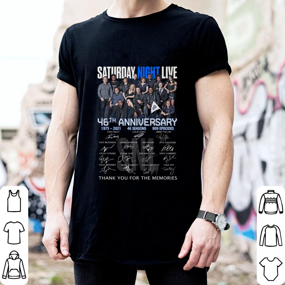 Funny Saturday Night Live 46th Anniversary 1975-2021 46 Seasons 909 Episodes Signatures Thank You For The Memories Shirt Saturday Night Live 46th Anniversary 1975 2021 46 Seasons 909 Episodes Signatures Thank You For The Memories Shirt 2 - Funny Saturday Night Live 46th Anniversary 1975-2021 46 Seasons 909 Episodes Signatures Thank You For The Memories Shirt