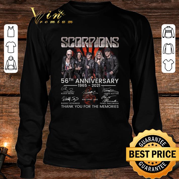 Best Scorpions band rock 56th anniversary 1965-2021 signatures thank you for the memories shirt Scorpions band rock 56th anniversary 1965 2021 signatures thank you for the memories shirt 4 - Best Scorpions band rock 56th anniversary 1965-2021 signatures thank you for the memories shirt