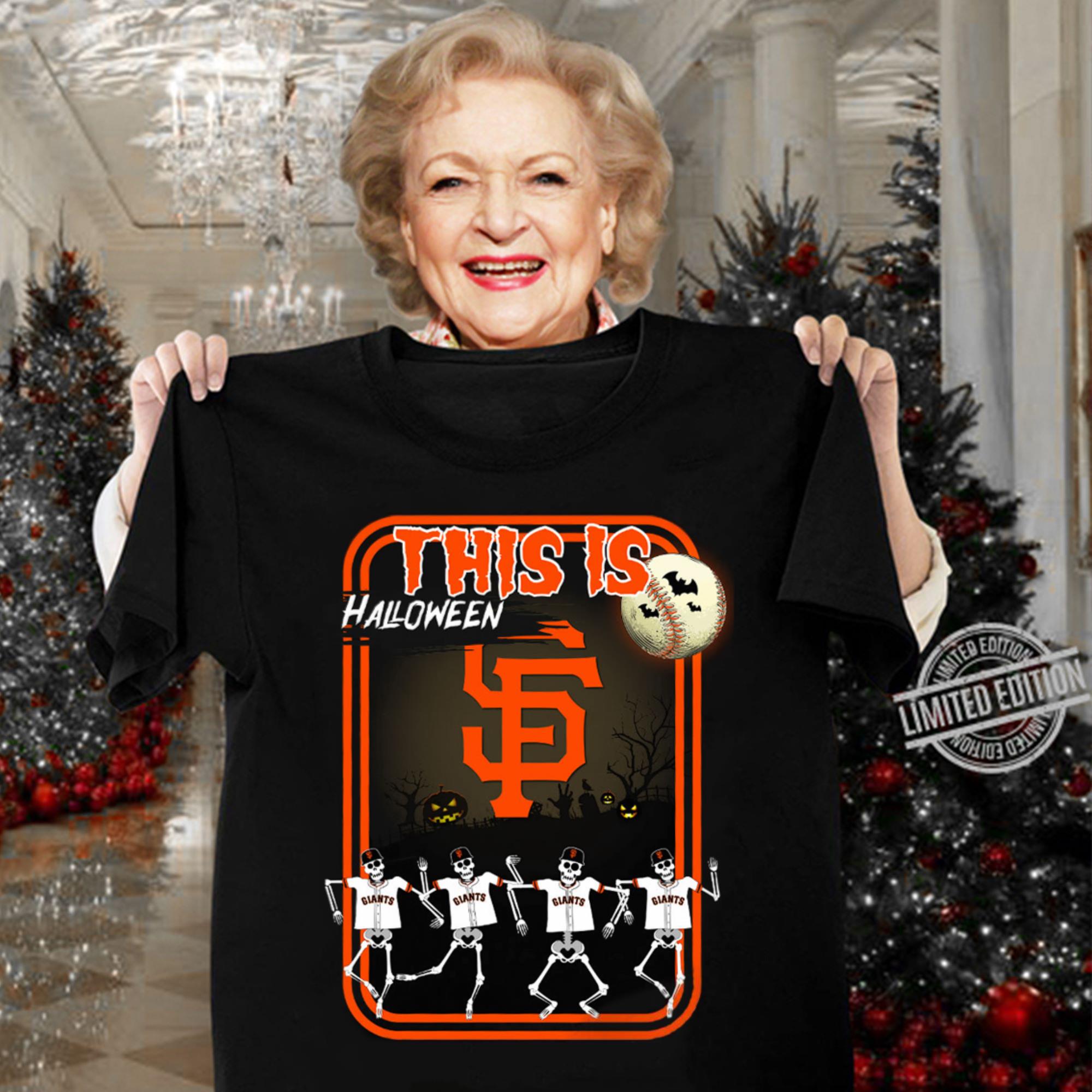 Original Skeletons This Is Halloween San Francisco Giants Skulls Shirt Skeletons This Is Halloween San Francisco Giants Skulls Shirt 3 - Original Skeletons This Is Halloween San Francisco Giants Skulls Shirt