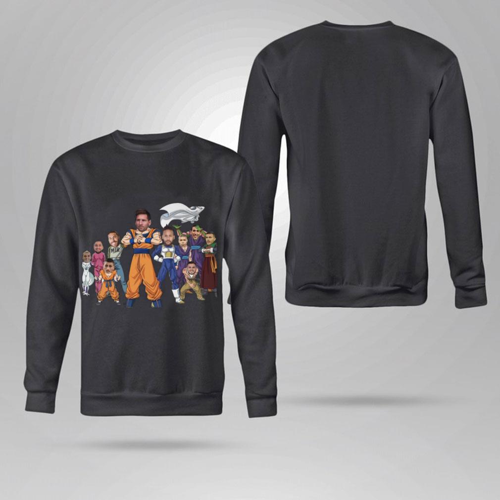 Funny Team Universe 7 Dragon Ball Super Mashup Team PSG Lionel Messi Shirt Team Universe 7 Dragon Ball Super Mashup Team PSG Lionel Messi Shirt 4 - Funny Team Universe 7 Dragon Ball Super Mashup Team PSG Lionel Messi Shirt