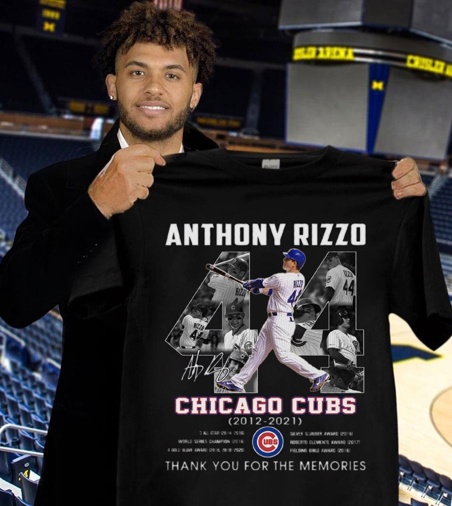 Hot Thank You No. 42 Anthony Rizzo Chicago Cubs 2012-2021 All Star World Series Shirt