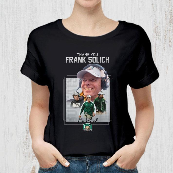 Premium Thank you Frank Solich coach Ohio Bobcats football signature shirt Thank you Frank Solich coach Ohio Bobcats football signature shirt 2 - Premium Thank you Frank Solich coach Ohio Bobcats football signature shirt