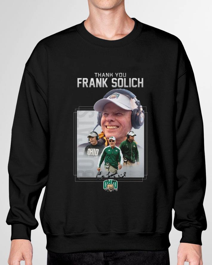 Premium Thank you Frank Solich coach Ohio Bobcats football signature shirt Thank you Frank Solich coach Ohio Bobcats football signature shirt 3 - Premium Thank you Frank Solich coach Ohio Bobcats football signature shirt