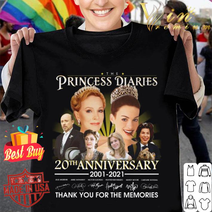 Official The Princess Diaries 20th anniversary 2001-2021 signatures thank you for the memories shirt The Princess Diaries 20th anniversary 2001 2021 signatures thank you for the memories shirt 1 - Official The Princess Diaries 20th anniversary 2001-2021 signatures thank you for the memories shirt