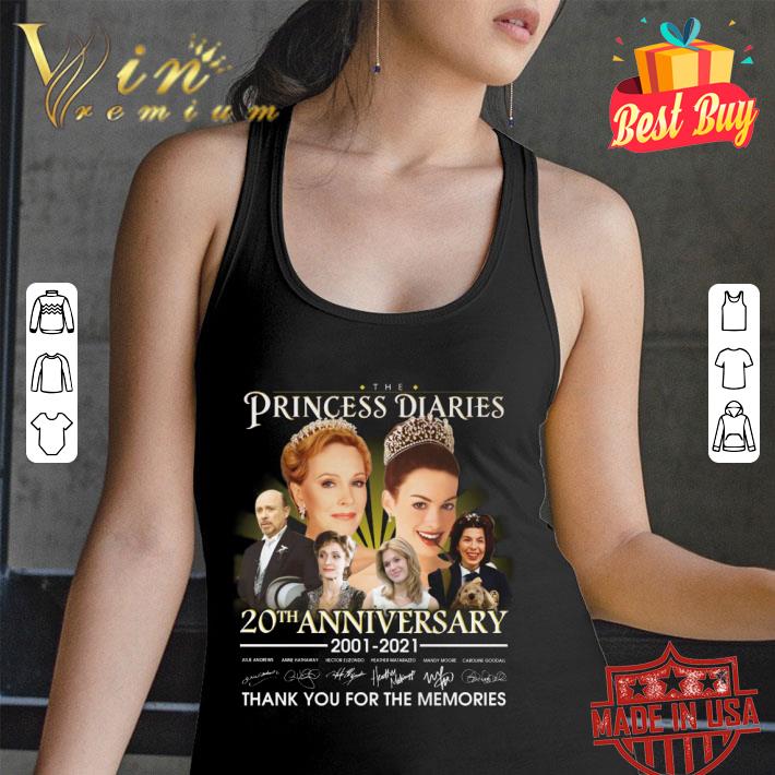 Official The Princess Diaries 20th anniversary 2001-2021 signatures thank you for the memories shirt The Princess Diaries 20th anniversary 2001 2021 signatures thank you for the memories shirt 2 - Official The Princess Diaries 20th anniversary 2001-2021 signatures thank you for the memories shirt