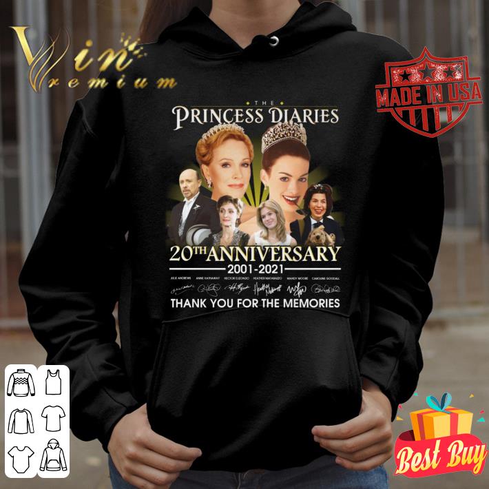 Official The Princess Diaries 20th anniversary 2001-2021 signatures thank you for the memories shirt The Princess Diaries 20th anniversary 2001 2021 signatures thank you for the memories shirt 3 - Official The Princess Diaries 20th anniversary 2001-2021 signatures thank you for the memories shirt