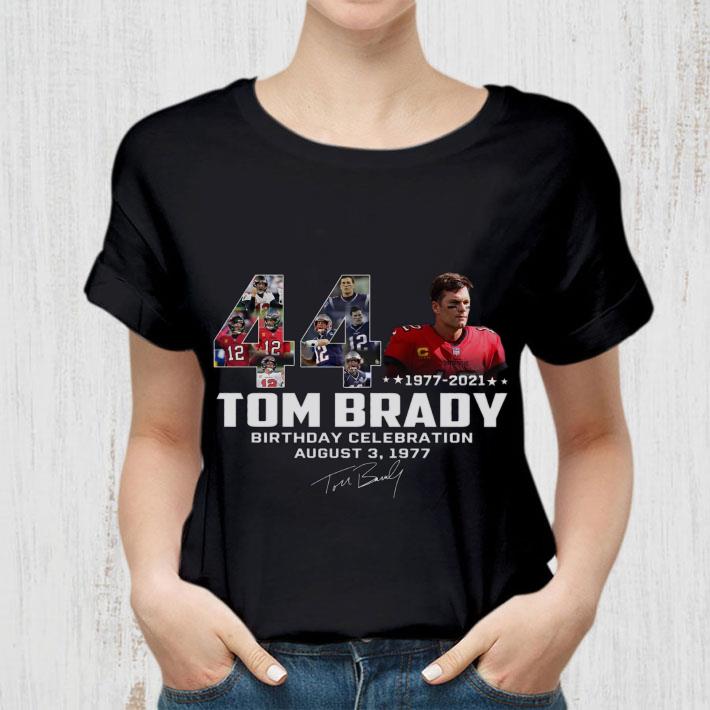 Official Tom Brady 44 Years 1977-2021 Birthday Celebration August 3 1977 Signature Tampa Bay Buccaneers Shirt Tom Brady 44 Years 1977 2021 Birthday Celebration August 3 1977 Signature Tampa Bay Buccaneers Shirt 2 - Official Tom Brady 44 Years 1977-2021 Birthday Celebration August 3 1977 Signature Tampa Bay Buccaneers Shirt
