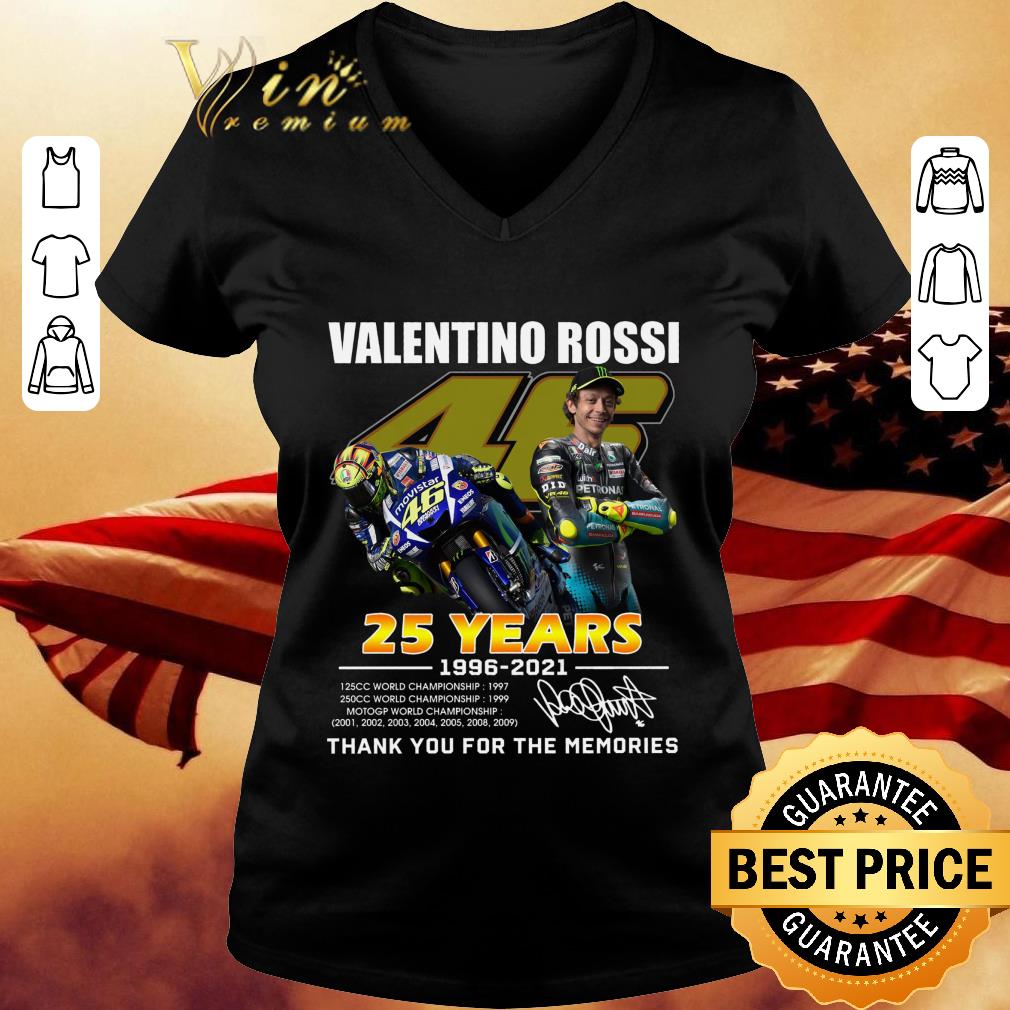 Hot V46 Valentino Rossi 25 years 1996-2021 World Championship signature thank memories shirt V46 Valentino Rossi 25 years 1996 2021 World Championship signature thank memories shirt 2 - Hot V46 Valentino Rossi 25 years 1996-2021 World Championship signature thank memories shirt
