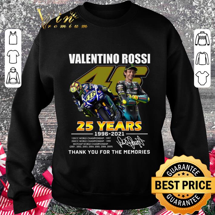 Hot V46 Valentino Rossi 25 years 1996-2021 World Championship signature thank memories shirt V46 Valentino Rossi 25 years 1996 2021 World Championship signature thank memories shirt 3 - Hot V46 Valentino Rossi 25 years 1996-2021 World Championship signature thank memories shirt