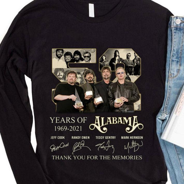 Awesome 52 years of 1969-2021 Alabama thank you for the memories signatures shirt, Jeff Cook, Randy Owen, Teddy Gentry, Mark Herndon 52 years of 1969 2021 Alabama thank you for the memories signatures shirt Jeff Cook Randy Owen Teddy Gentry Mark Herndon 4 - Awesome 52 years of 1969-2021 Alabama thank you for the memories signatures shirt, Jeff Cook, Randy Owen, Teddy Gentry, Mark Herndon