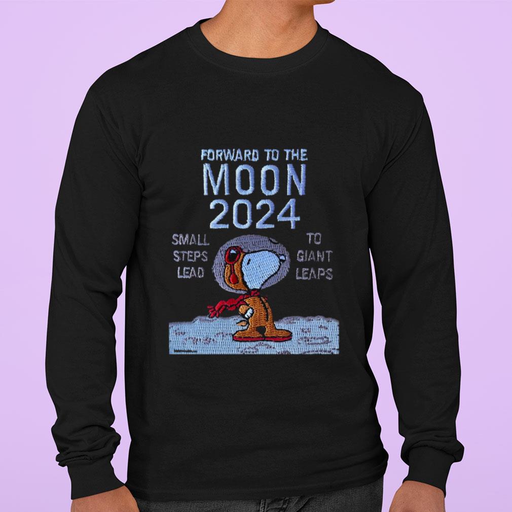 Best Astronaut Snoopy Forward To The Moon 2024 Small Steps Lead To Giant Leaps Shirt Astronaut Snoopy Forward To The Moon 2024 Small Steps Lead To Giant Leaps Shirt 3 - Best Astronaut Snoopy Forward To The Moon 2024 Small Steps Lead To Giant Leaps Shirt