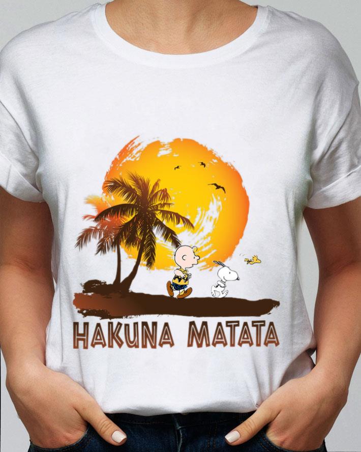 Premium Charlie Brown Snoopy Woodstock Hakuna Matata The Lion King Shirt Charlie Brown Snoopy Woodstock Hakuna Matata The Lion King Shirt 2 - Premium Charlie Brown Snoopy Woodstock Hakuna Matata The Lion King Shirt