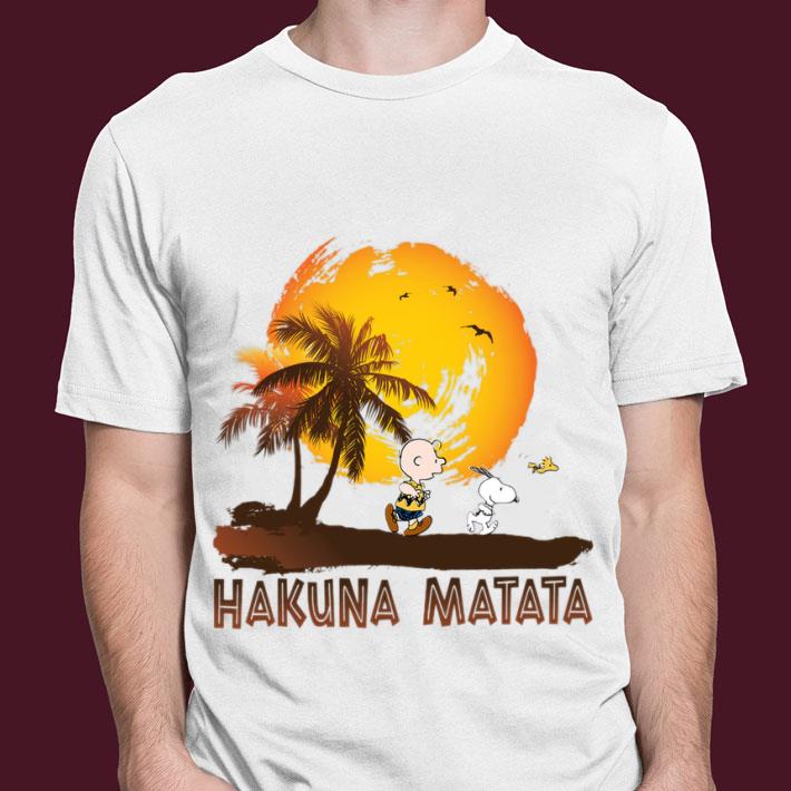 Premium Charlie Brown Snoopy Woodstock Hakuna Matata The Lion King Shirt Charlie Brown Snoopy Woodstock Hakuna Matata The Lion King Shirt 3 - Premium Charlie Brown Snoopy Woodstock Hakuna Matata The Lion King Shirt